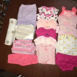 0-3 month baby essentials lot